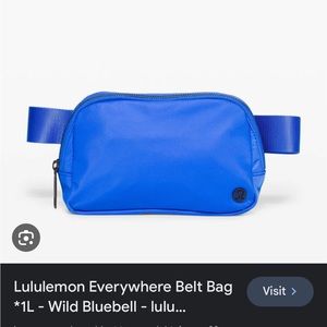 Lululemon everywhere belt bag wild bluebell